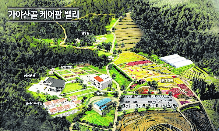 가야산골 케어팜 밸리 조감도.