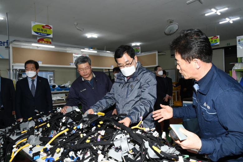 주낙영 시장 지역기업 대성전장 기업방문