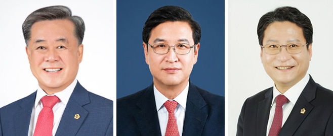 왼쪽부터 김희수, 박영서, 배진석